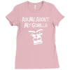 men's ask me about my gorilla Ladies Fitted T-Shirt