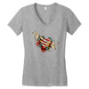 not today satan Women's V-Neck T-Shirt