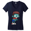 walkers zombie boy Women's V-Neck T-Shirt