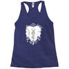 who am i Racerback Tank