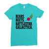 bears beets battlestar galactica Ladies Fitted T-Shirt