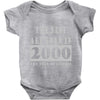 legends are born in 2000 hoodie 6 Baby Onesie