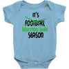 its marching band season green Baby Onesie