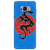 sun dragon with pearl   black red white Samsung Galaxy S8 Plus