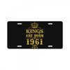 kings are born in 1961 License Plate
