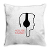 house music Throw Pillow