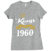 kings are born in 1960 Ladies Fitted T-Shirt
