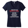 Smartass March Girl Women's V-Neck T-Shirt