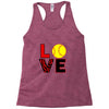 love softball Racerback Tank