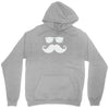 hipster glasses and moustache Unisex Hoodie