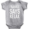 frankie says relax retro vintage Baby Bodysuit