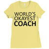 worlds okayest coach Ladies Fitted T-Shirt