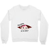 July Peeking Out Baby Girl in Spanish Crewneck Sweatshirt