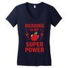 Reading Is My Superpower Women's V-Neck T-Shirt