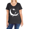 On The Moon Ladies Curvy T-Shirt