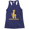 downloading poop Racerback Tank