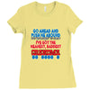 push me around grandma Ladies Fitted T-Shirt