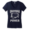 uganda power Women's V-Neck T-Shirt