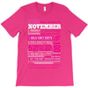 quens are born in november T-Shirt