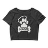 personalized paw halo Crop Top