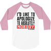 conor mcgregor apologize ufc mma notorious 3/4 Sleeve Shirt