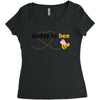 Daddy to Bee Baby Girl Women's Triblend Scoop T-shirt