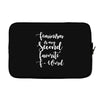 feminism is my second favorite f word Laptop sleeve