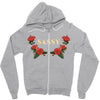 sassy with roses Zipper Hoodie