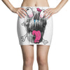 scary skull Mini Skirts