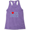 i heart my creepy uncle Racerback Tank