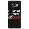 too busy playing fortnite White Logo Samsung Galaxy S8 Plus