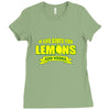 if life gives you lemons, add vodka t shirt Ladies Fitted T-Shirt