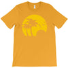 beach silhouette birds sand sunset T-Shirt