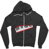 Piano And Music Zipper Hoodie