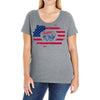 happy 4th of july Ladies Curvy T-Shirt