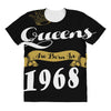 queens are born in 1968 All Over Women's T-shirt