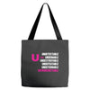 U=U Undetectable = Untransmittable Tote Bags