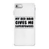 red head hair iPhone 7 Case