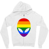 alien lgbt Zipper Hoodie
