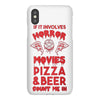 horror movies, pizza and beer iPhoneX