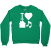 i love house music dj baseball Crewneck Sweatshirt
