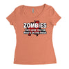 zombies love you, ideal birthday gift or present Women's Triblend Scoop T-shirt