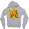 nose digger Zipper Hoodie