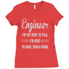 i'm not here to talk Ladies Fitted T-Shirt