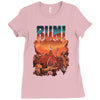 run! Ladies Fitted T-Shirt