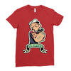 go vegan 5 Ladies Fitted T-Shirt