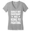 Surely Not Everybody Was Kung Fu Fighting Women's V-Neck T-Shirt