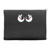 rude christmas pudding Accessory Pouches