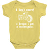 i don`t snore! i dream i am a motorcycle Baby Onesie