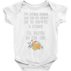 ice cream or a felony Baby Bodysuit